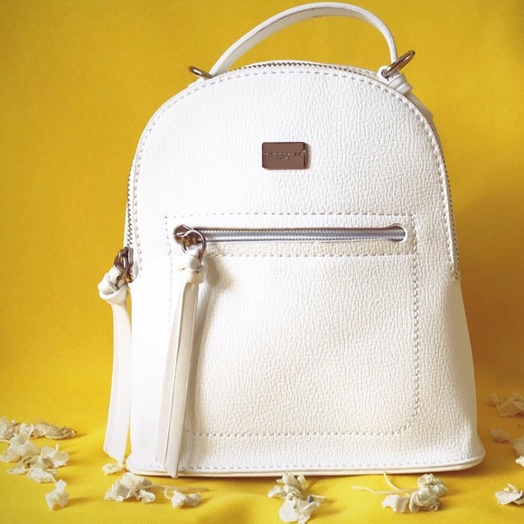 David Jones Handbags - David Jones White Mini Backpack